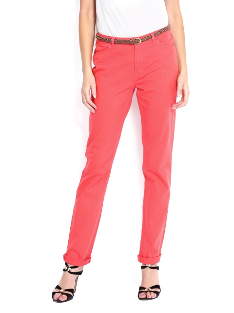 

ONLY Women Coral Orange Trousers