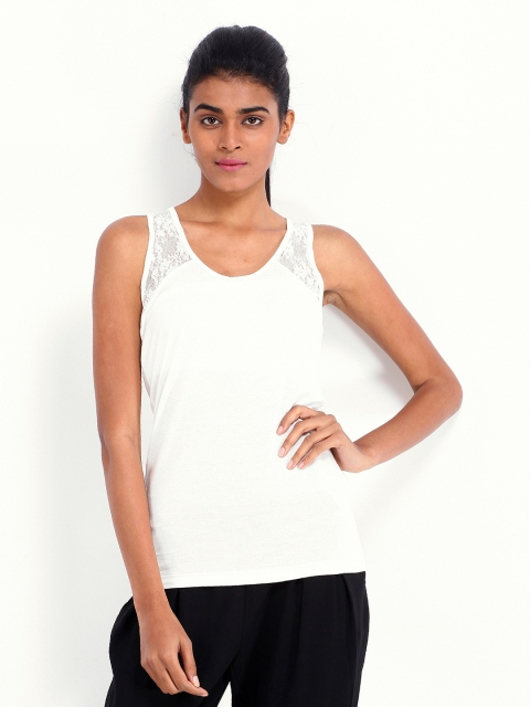 

ONLY Women White Lace Top