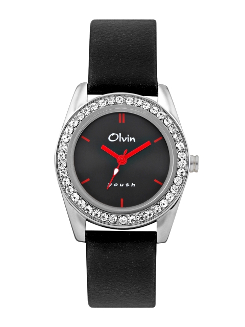 

Olvin Women Black Dial Watch