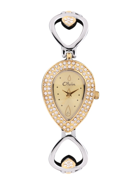 

Olvin Women Gold-Toned Dial Watch 1663 TT02