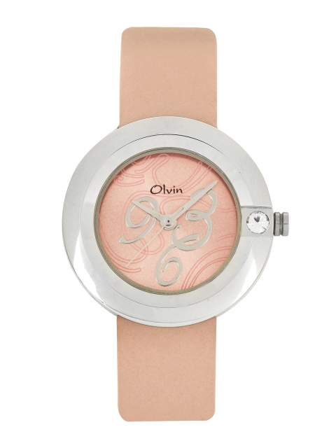 

Olvin Women Pink Dial Watch