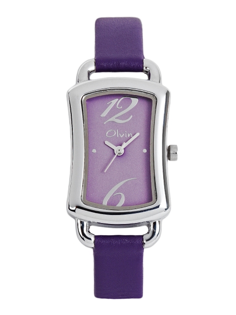 

Olvin Women Purple Dial Watch
