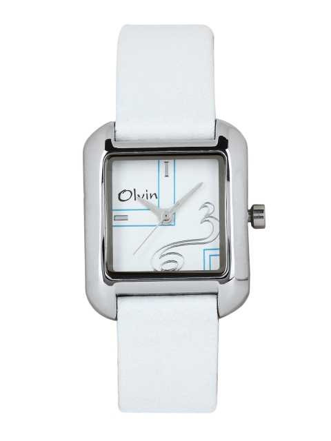 

Olvin Women Off-White Dial Watch 1674