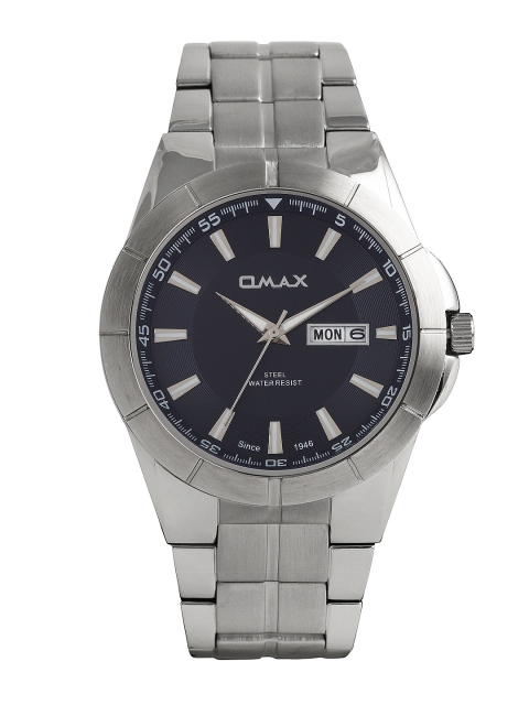 

Omax Men Navy Dial Watch SS604, Navy blue