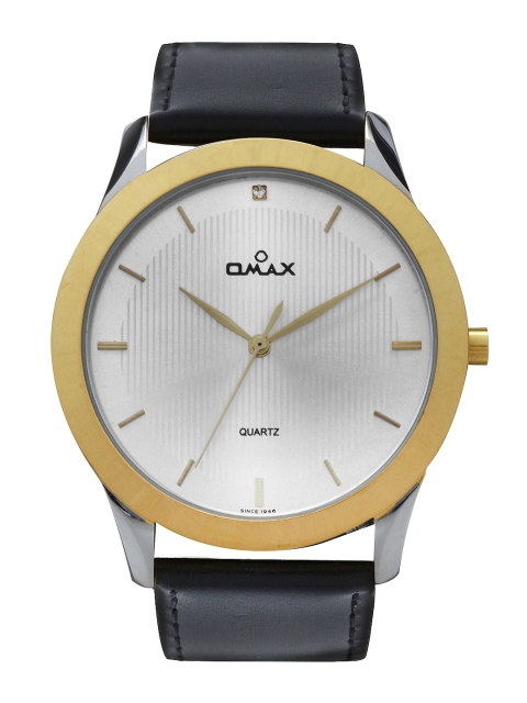 

Omax Men Silver Toned Dial Watch