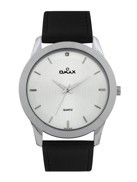 

Omax Men Silver Toned Dial Watch