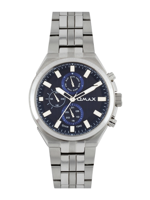 

Omax Men Navy Blue Dial Watch