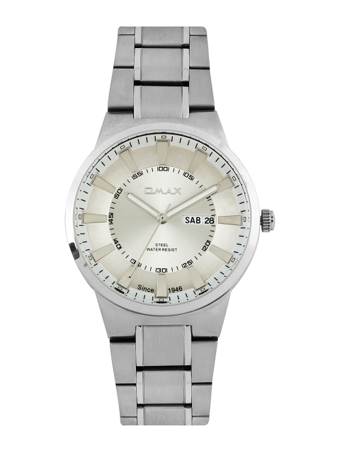 

Omax Men Silver Toned Dial Watch