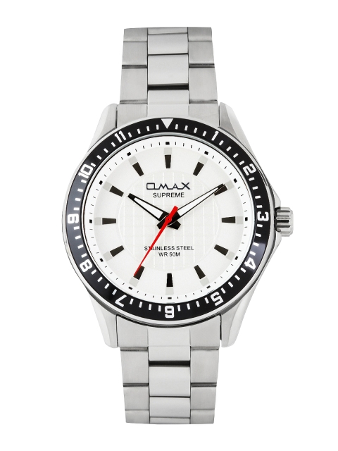 

Omax Men White Dial Watch SS123