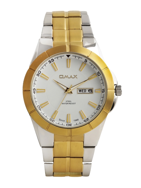 

Omax Men White Dial Watch SS603