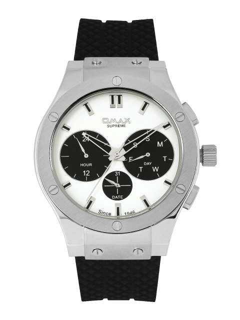 

Omax Men White Dial Watch SS618