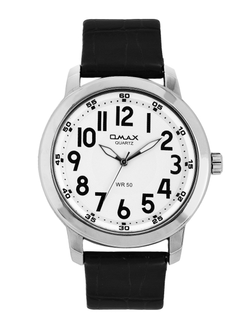 

Omax Unisex White Dial Watch