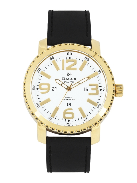 

Omax Unisex White Dial Watch