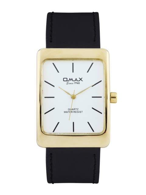 

Omax Unisex White Dial Watch