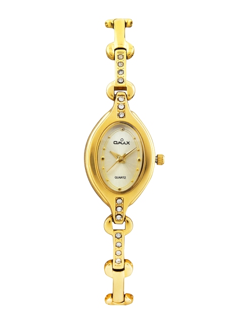 

Omax Women Dull Gold Toned Dial Watch