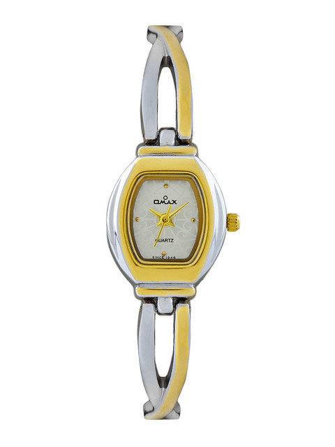 

Omax Women Silver Toned Dial Watch