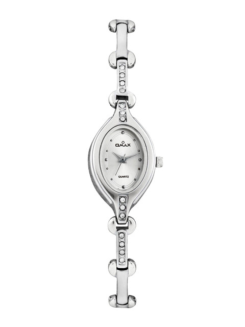 

Omax Women Silver Toned Dial Watch
