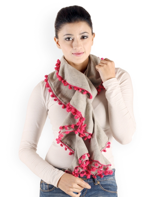 

Owncraft Women Grey Woollen Scarf