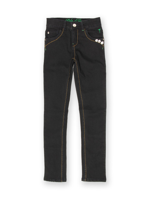 

Gini and Jony Girls Black Stretchable Jeans