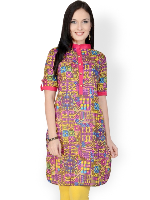 

Pannkh Women Multicoloured Printed Kurta, Multi