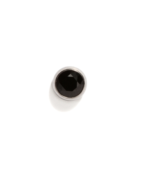 

Peora Men Stainless Steel Stud Earring, Black