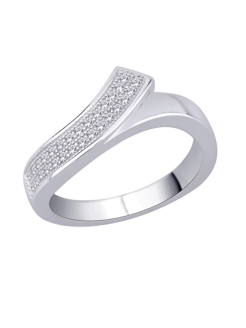 

Peora Rhodium Plated Ring, Silver
