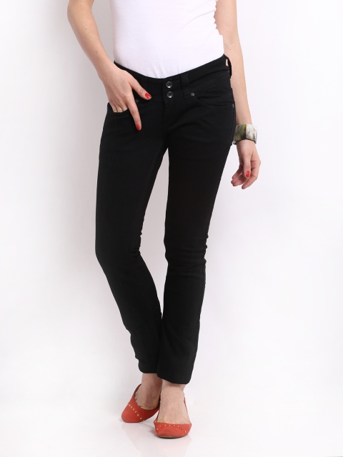 

Pepe Jeans Women Black Pixie Slim Fit Jeans