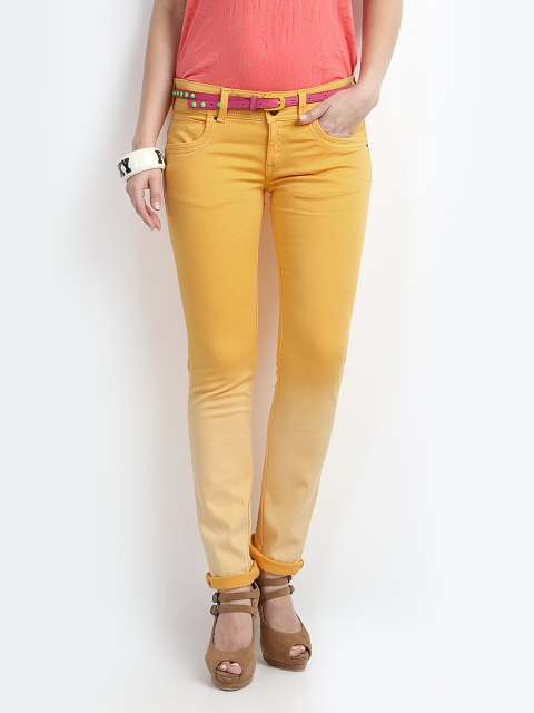

Pepe Jeans Orange & Yellow Frisky Slim Fit Jeans