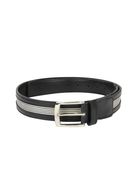 

Peter England Men Black Leather Belt