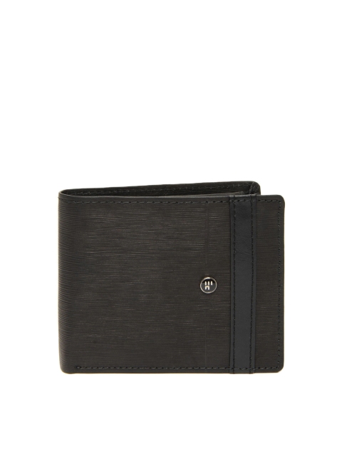 

Peter England Men Black Leather Wallet