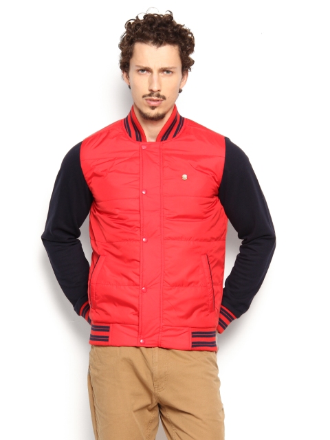 

Peter England Men Red Padded Jacket
