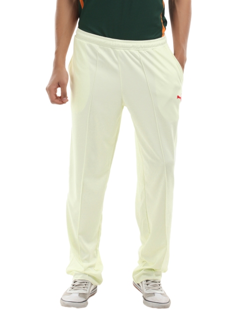 

Puma Men Cream Knit Track Pants