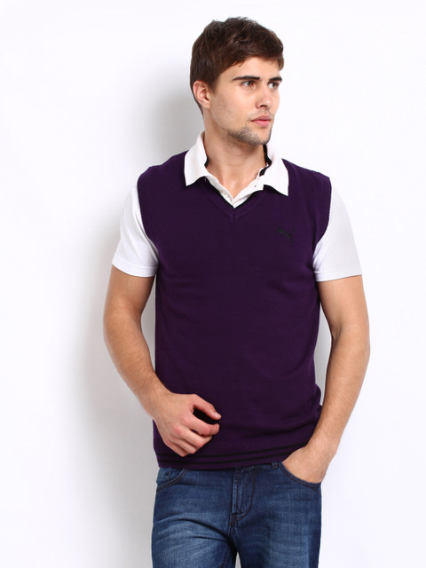 

Puma Men Purple Sweater Vest