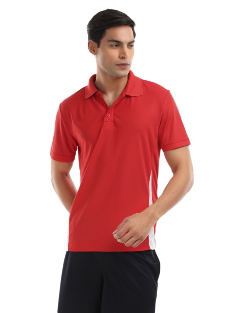 

Puma Men Red Solid Polo Collar T-shirt