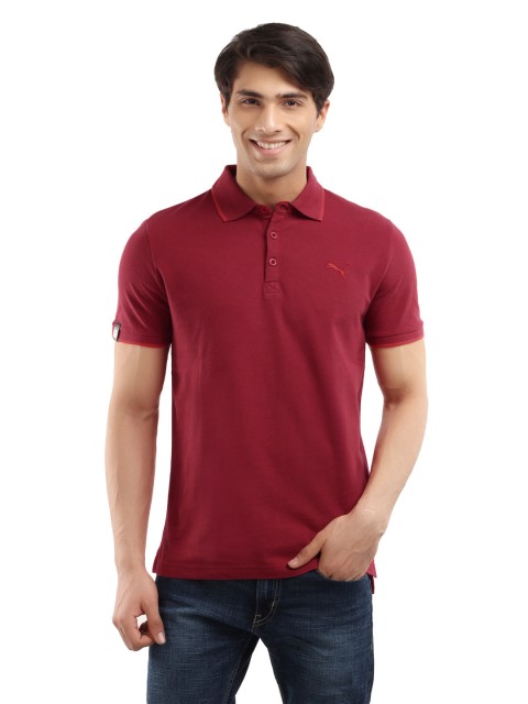 

Puma Men Red Polo T-Shirt