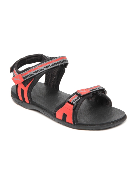 Puma Unisex Black & Red Nova Sports Sandals available at myntra for Rs.959