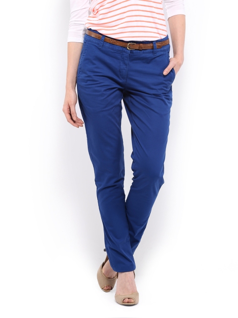 

Puma Women Blue Slim Fit Chino Trousers