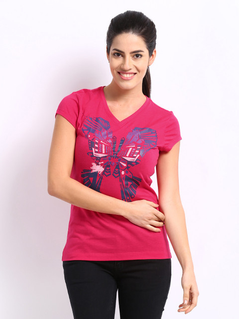 

Puma Women Pink Printed Top