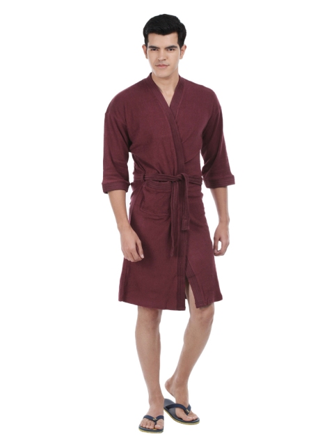 

Red Rose Men Maroon Bath Robe