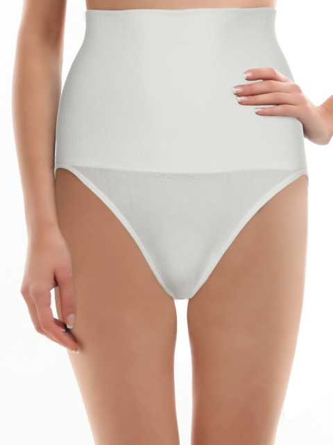 

Red Rose Women White Rib Slim Trim Tummy Tightener