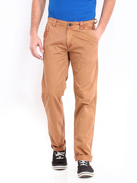 

Republic of Spiel Men Brown Slim Fit Trousers