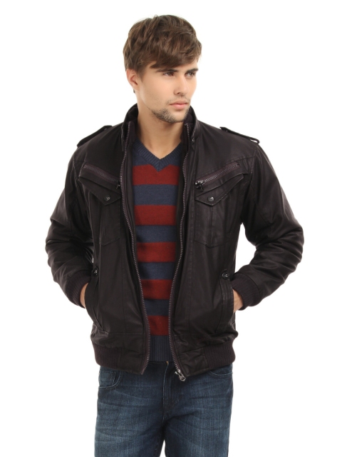 

Roadster Men Brown Jacket