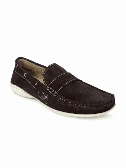 

Ruosh Casual Men Brown Suede Driving Shoes