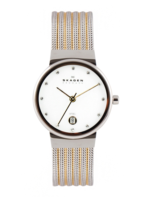

SKAGEN Women White Dial Watch 355SSGS