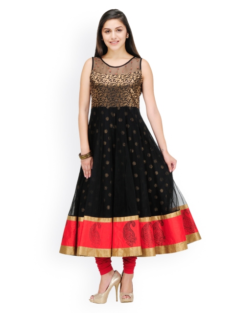 

Shakumbhari Women Black Anarkali Kurta