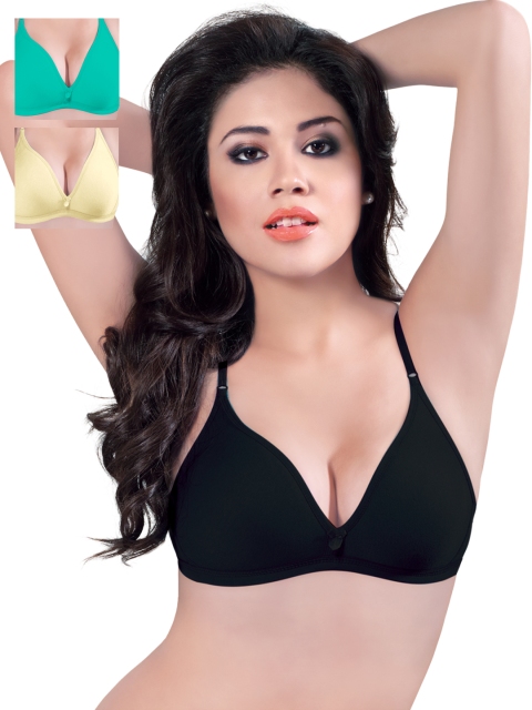 

Sonari Pack of 3 Plunge Bras, Black