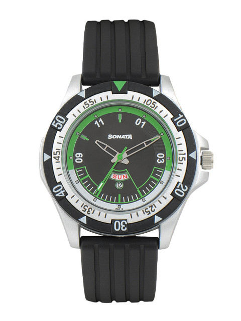 

Sonata Men Black Dial Analogue Watch ND7930PP10J