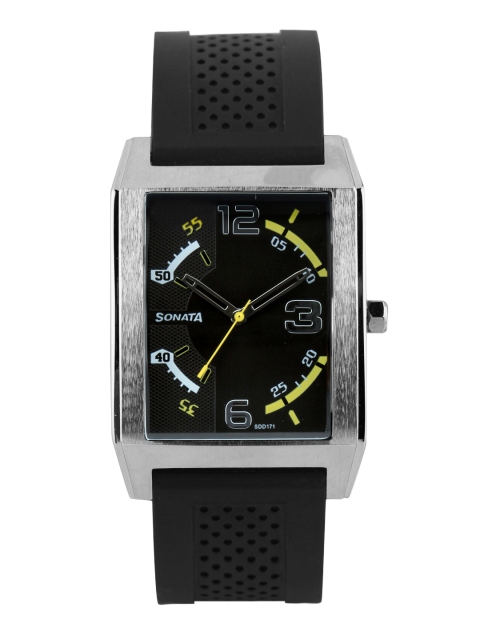 

Sonata Men Black Dial Watch 7999SP01