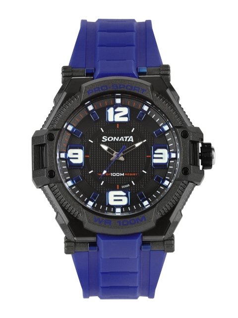 

Sonata Ocean Series Men Black Dial Watch 77029PP03J