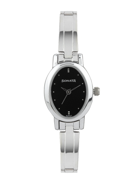 

Sonata Women Black Dial Watch 8100SM02